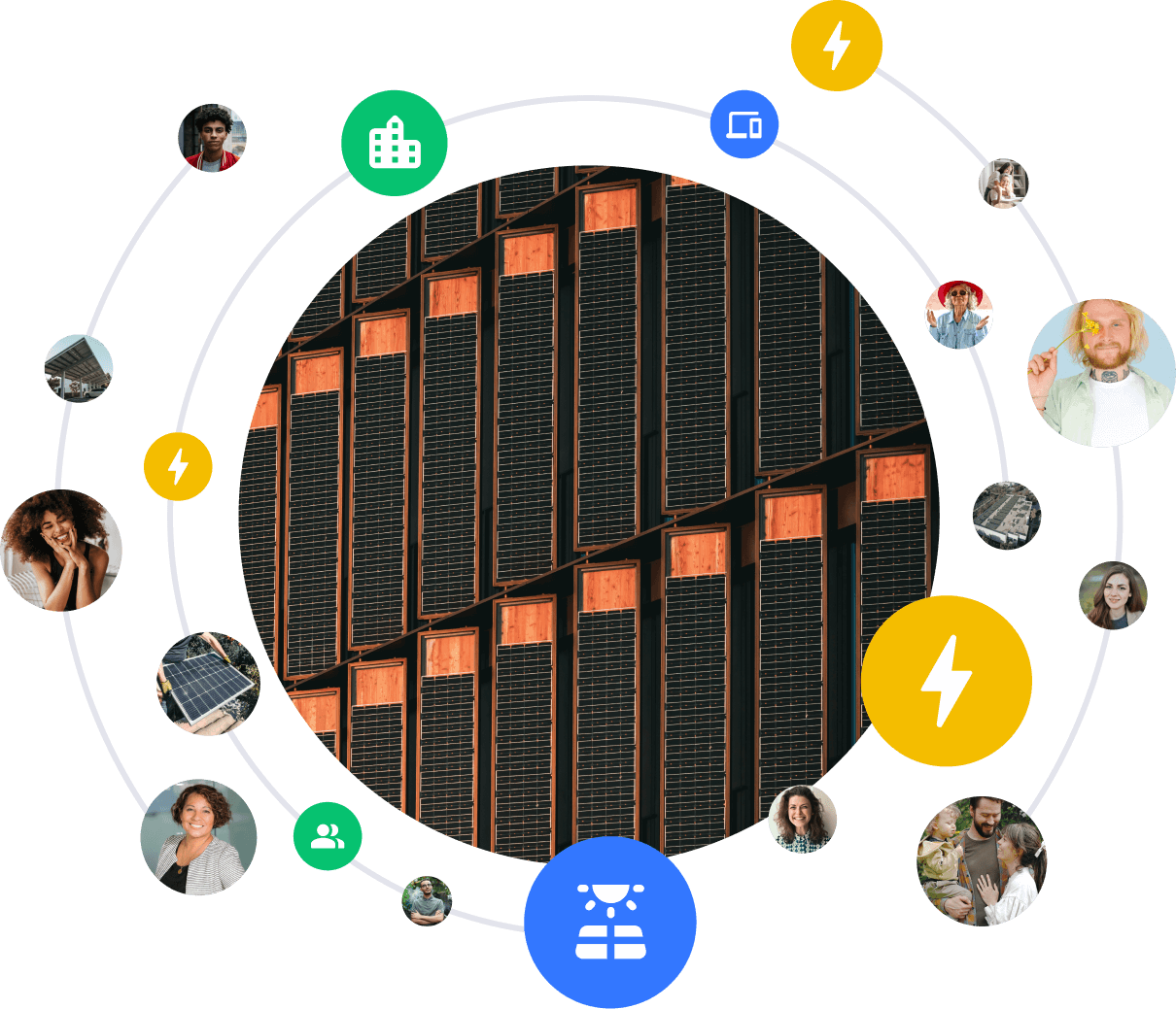 Image représentant les producteurs d'énergie solaire